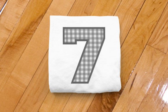 Varsity Number 7 Applique Embroidery School & Education Embroidery Design By DesignedByGeeks