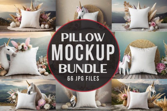 Pillow Mockup Kids Bundle Graphic Product Mockups By Mockup