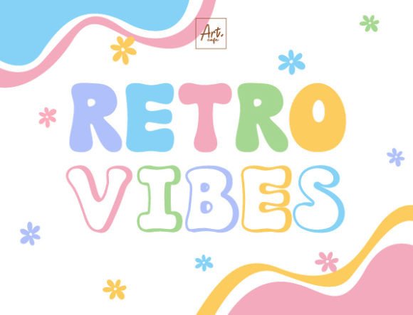 Retro Vibes Display Font By Art cafe