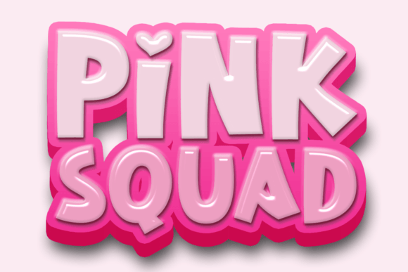 Pink Squad Fuentes Display Fuente Por Riman (7NTypes)
