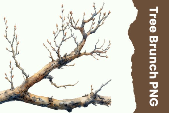 Watercolor Tree Branch Png Graphic Illustrations By Tawsif's Creation