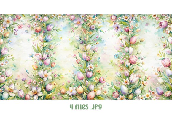 Spring Meadow Tulip Graphic AI Graphics By Joanna Redesiuk