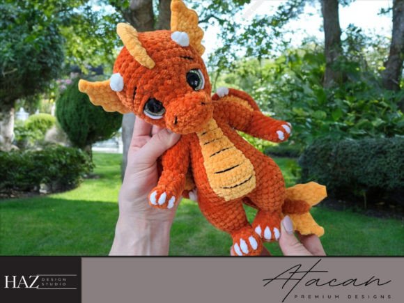 Crochet Dragon Beginner Amigurumi Guide Grafik Häkelmuster Von atacanwoodbox
