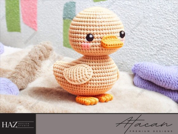 Crochet Duckling Pattern PDF Instruction Grafik Häkelmuster Von atacanwoodbox