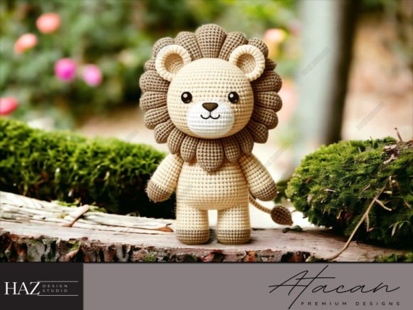 Crochet Lion Toy Pattern Pdf Tutorial Grafik Häkelmuster Von atacanwoodbox