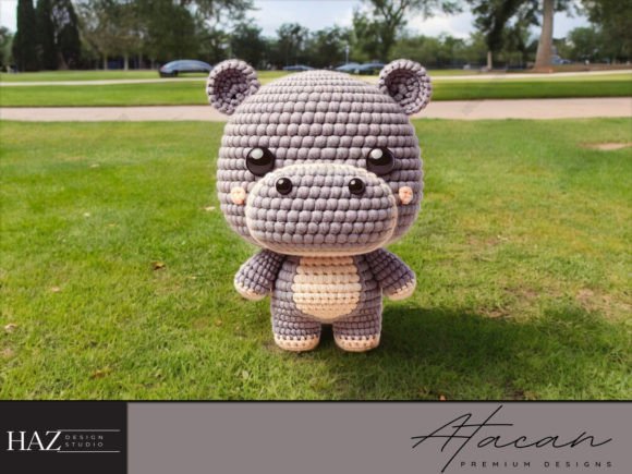 Cuddly Crochet Hippo Amigurumi Pattern Grafik Häkelmuster Von atacanwoodbox