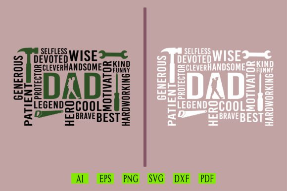 Dad SVG, Father's Day Gift Graphic T-shirt Designs By TheCreativeCraftFiles