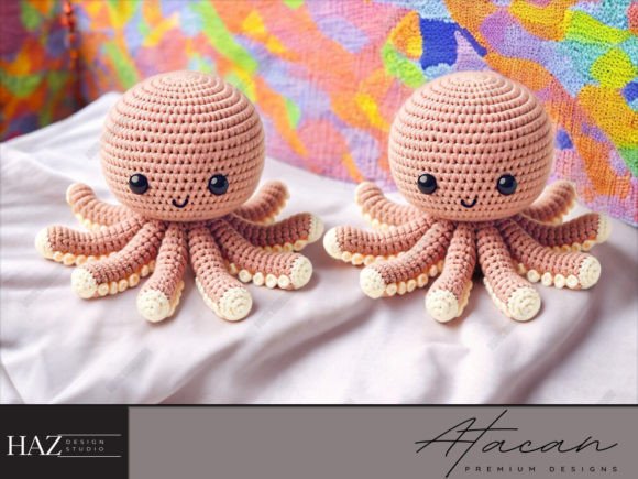 Enchanting Crochet Octopus Amigurumi PDF Grafik Häkelmuster Von atacanwoodbox
