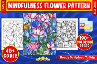 Mindfulness Flower Pattern Coloring Page Graphic Coloring Pages & Books By Geniousify 1