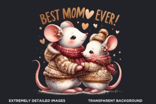 Mother's Day Animals Clipart Set PNG Graphic Illustrations By ThatsDesignStore 3