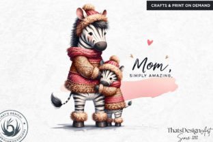 Mother's Day Animals Clipart Set PNG Graphic Illustrations By ThatsDesignStore 5
