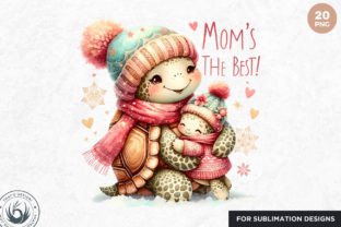 Mother's Day Animals Clipart Set PNG Graphic Illustrations By ThatsDesignStore 8