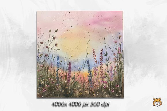 Pastel Sunset Watercolor Background Graphic Backgrounds By Meow.Backgrounds
