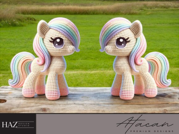 Rainbow Crochet Unicorn Amigurumi Patter Graphic Crochet Patterns By atacanwoodbox