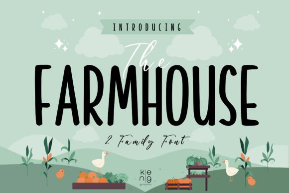 The Farmhouse Display Font By keng graphic