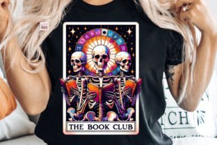 The Book Club Skeleton Tarot Card PNG Graphic Print Templates By Pixel Paige Studio 1