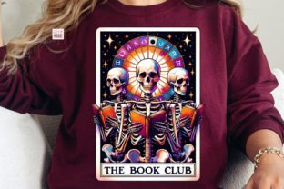 The Book Club Skeleton Tarot Card PNG Graphic Print Templates By Pixel Paige Studio 3