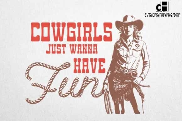 Vintage Western Cowgirl SVG Graphic Crafts By designhouse