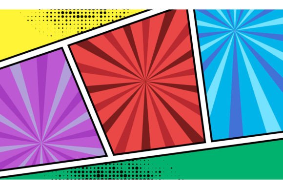 Blank Abstract Pop Art Comic Background Graphic Backgrounds By Muhammad Rizky Klinsman