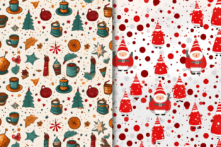 Christmas Digital Paper Patterns Bundle Graphic Patterns By CraftArt 2