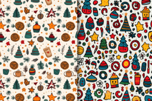 Christmas Digital Paper Patterns Bundle Graphic Patterns By CraftArt 3