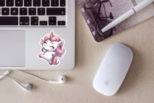 Cute Unicorn Stickers BUNDLE. Cricut. Graphic AI Illustrations By NadineStore 5