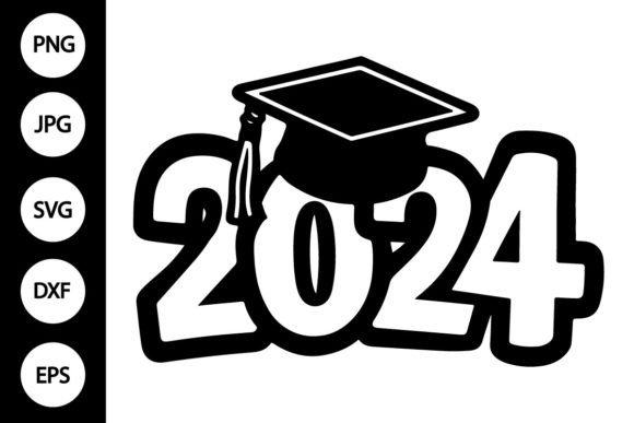 2024 Graduation SVG Grafica Illustrazioni Stampabili Di MYDIGITALART13