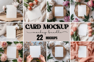 Boho Card Mockup Bundle Graphic Product Mockups By CraftArt 1