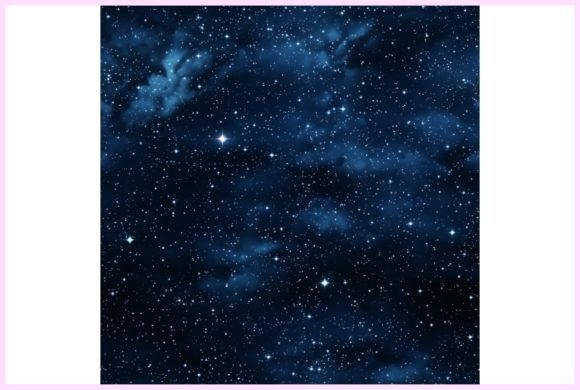 Starry Night Sky Seamless Pattern Grafik Papier-Muster Von Forhadx5