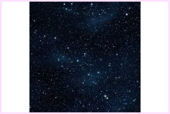 Starry Night Sky Seamless Pattern Grafik Papier-Muster Von Forhadx5