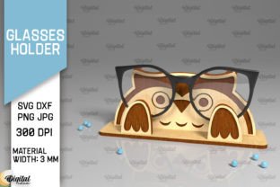 Animal Glasses Holders Laser Cut Bundle Grafica SVG 3D Di Digital Idea 11