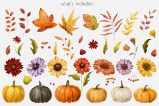 Autumn Garden Watercolor Illustration Illustrations Imprimables Par DervikArtStore 2