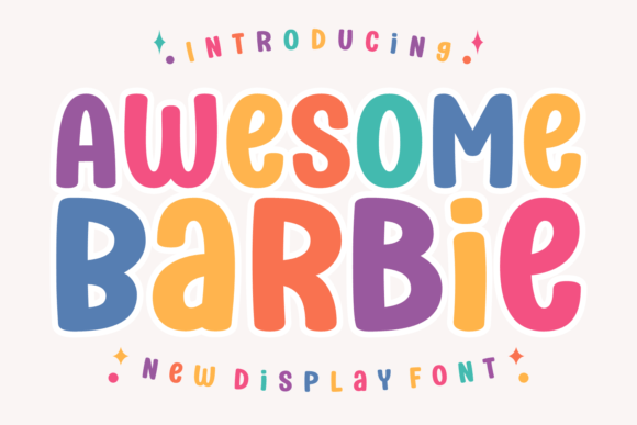 Awesome Barbie Display Font By Riman (7NTypes)