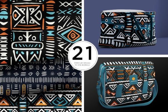 Contemporary Ethnic Line Art Pattern Graphic Patterns By Vibrand Studio