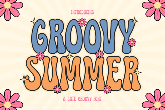 Groovy Summer Display Font By Rydmaker (7NTypes)