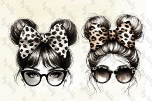 Messy Bun Mom Clipart PNG Graphic Illustrations By Big Daddy 3