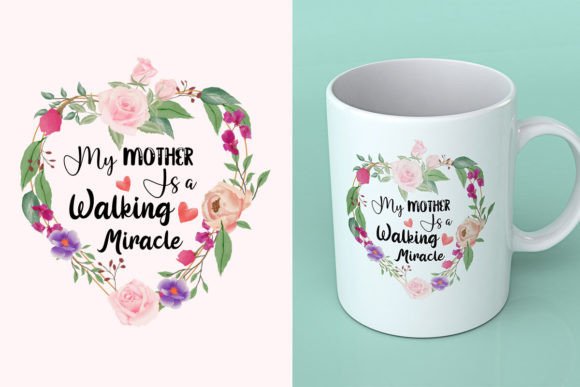 Mother's Day Mug Design for Print 7 Afbeelding Afdruk Sjablonen Door Print Home