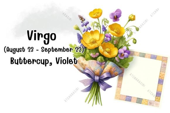 Virgo's Virtue :August 23 - September 22 Graphic Illustrations By Atcharasiri
