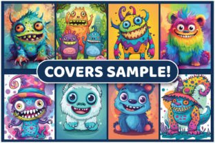 200 Cute Monsters Coloring Pages Graphic Coloring Pages & Books Kids By BrightMart 2