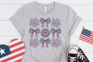 4th of July Coquette Bow Fireworks PNG Graphic T-shirt Designs By Premium Digital Files 4