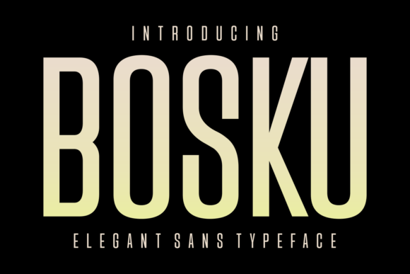Bosku Sans Serif Font By Riman (7NTypes)