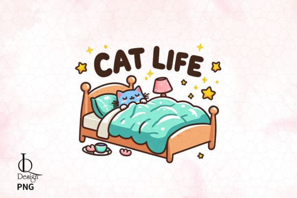 Cat Life Clipart PNG Graphics Graphic Crafts By LQ Design