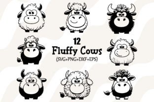 Funny Cows and Bulls Vector SVG Bundle Graphic AI Illustrations By TinyBig Studio 1