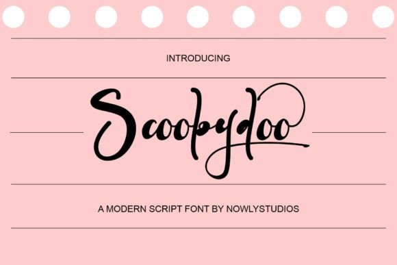 Scoobydoo Script & Handwritten Font By nowlystudios