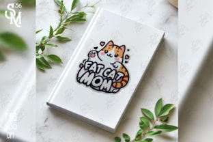 Fat Cat Mom Sublimation Clipart PNG Graphic Crafts By StevenMunoz56 12