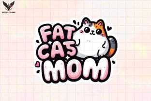 Fat Cats Mom Sticker Clipart PNG Gráfico Manualidades Por VictoryHome 1
