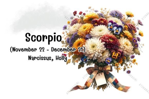 Scorpio (October 23 - November 21) Grafik Druckbare Illustrationen Von Atcharasiri