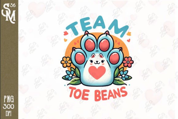 Team Toe Beans Sublimation Clipart PNG Graphic Crafts By StevenMunoz56