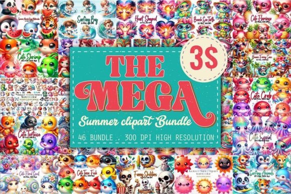 The Big Summer Clipart Bundle Bundle By Dreamshop