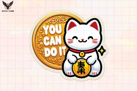 You Can Do It Sticker Clipart PNG Graphic Crafts By VictoryHome